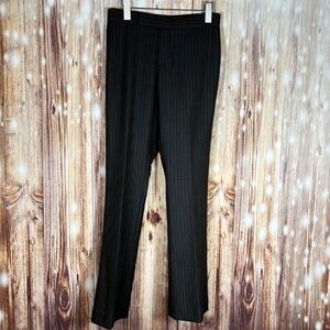Ralph Lauren Purple Label Black Pinstripe Pants 100% Wool